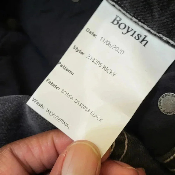 Boyish The Ricky High Rise Flare in Wonder Wall Peace Sign Jeans(26)NWT - Picture 12 of 14